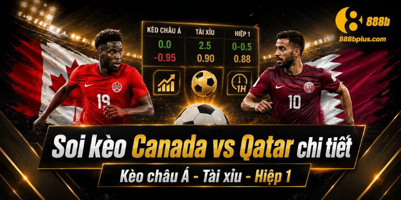Soi kèo chi tiết Canada vs Qatar